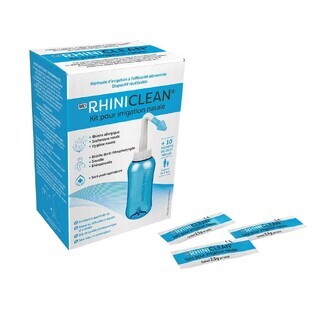 Rhiniclean Neusspoelset + 10 zakjes zout inbegrepen Neusdouche