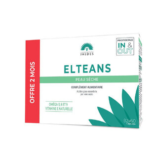 Jaldes Elteans Omega 3,6,9 trockene Haut 2x60 Kapseln