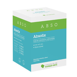 Marque Verte Abso Bande adhésive extensible 5mx5cm Fix 1 UNITÉS