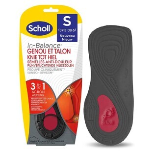 Scholl Expert Support Plantillas para aliviar el dolor de rodilla y talón 1 par