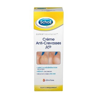 Scholl Expert Tratamiento K+ Crema Reparadora Anticrevasse para Pies 60 ml