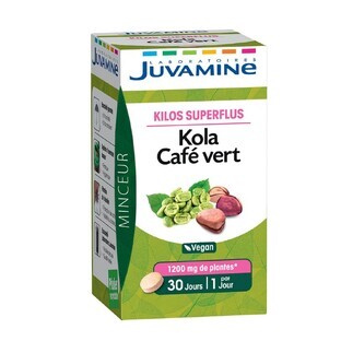 Juvamine Kola Café Verde 30 Comprimidos