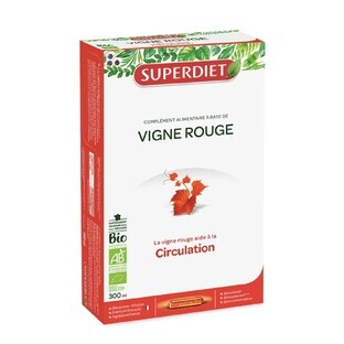 Superdiet Red Vine Bio Kreislauf 20 Ampullen