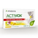 Arkopharma Activox Maux De Gorge, Toux Seche Citron à sucer x24 comprimés