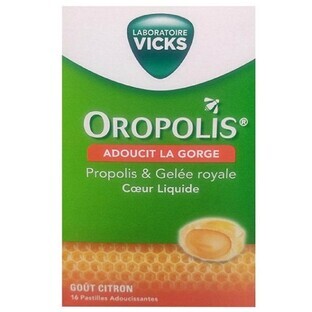 Vicks Oropolis Coeur Liquide Gelee Royale Smaak Citroen 16 zuigtabletten