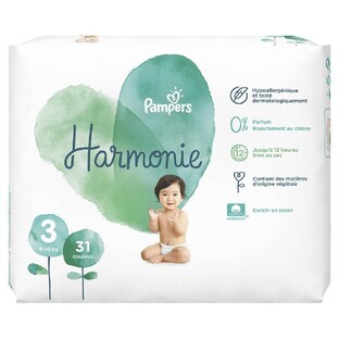 Pampers Harmonie Strati Größe 3 von 6 bis 10 kg x31