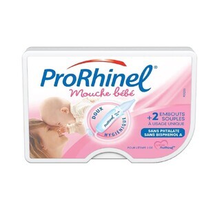 Mosquetón ergonómico Prorhinel para bebés + 2 puntas desechables