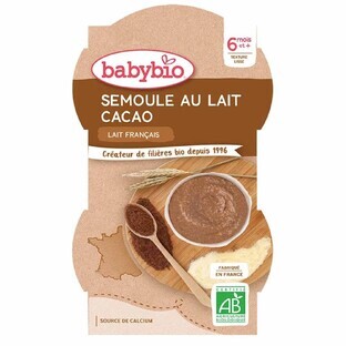 Babybio Semolina with cocoa cow's milk 6 months and more 225g