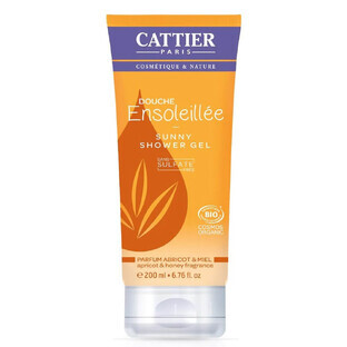 Cattier Shower Gel Apricot Honey Ensoleillee Organic 200 ml