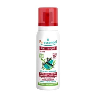 Puressentiel SOS Insecten Muggenafweermiddel en Kalmerende Spray 75 ml