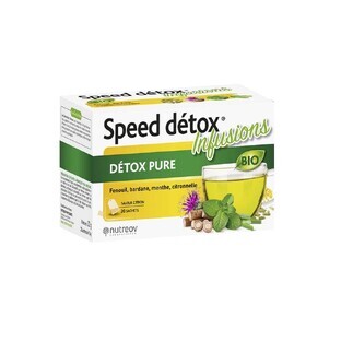 Nutreov Speed Detox Reine Entgiftungstees mit Zitronengeschmack 20 Portionsbeutel