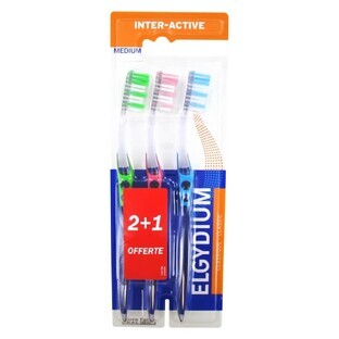 Elgydium Trio Medium Inter-Actieve Tandenborstel