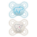 Mam Perfect Nascita Succhietti in silicone Symetric 0-2 mesi x2