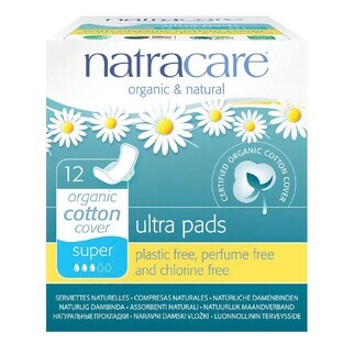 Natracare Asciugamani naturali Ultra Super confezione da 12 pezzi