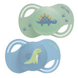 Luc Et Lea Sucettes anatomiques Extra-fines 6 a 18 meses x2