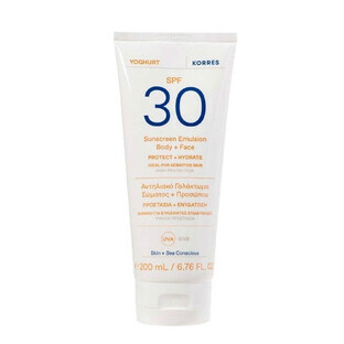 Korres Yogurt Crema Solare Viso e Corpo SPF30 200 ml