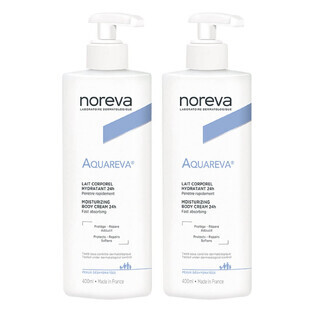 Noreva Aquareva Lapte de corp hidratant Piele deshidratată 2x400ml