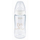 Nuk First Choice+ met temperatuurregeling Siliconen babyfles maat M Hart van 0 tot 6 maanden 300 ml
