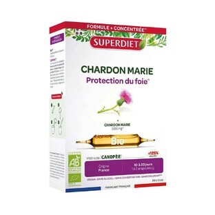 Superdiet Cardo Mariano Digestione Organica 20 Fiale Protection Du Foie 20 Ampoules