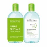 Bioderma Sebium Micellar Water H2O Kombination oder fettige Haut 2x500ml