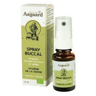 Aagaard Buccal Spray with Organic Propolis Thyme and Sage Extract 15ml