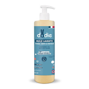 Dodie Olio per lavare i bambini 3 in 1 Viso, corpo e Capelli 500ml