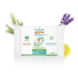 Puressentiel Organic Disinfectant Wipes x32