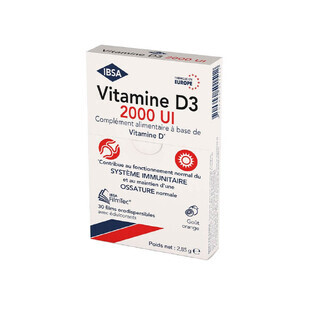 IBSA FilmTec Vitamina D3 2000IU 30 Láminas bucodispersables