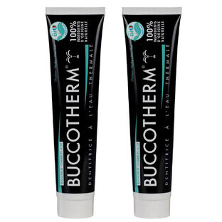 Buccotherm Dentífrico Blanqueador con Agua Termal y Carbón Bioactivo 2x75ml