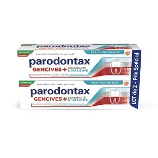 Parodontax Intensieve Frisheid Tandpasta Tandvlees + Gevoeligheid & Adem 2x75ml
