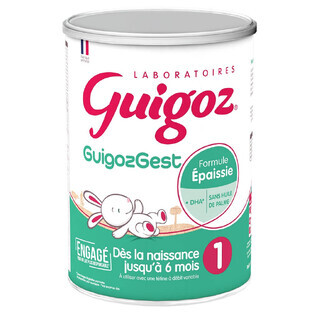 Guigoz Guigozgest GuigozGest 1 Milk Powder Thickened Formula 0-6 Months Dès La Naissance Jusqu'à 6 Mois 800g