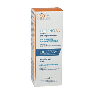 Ducray Keracnyl Fluido anti-imperfezioni SPF50+ Pelle grassa e tendenza acneica 50ml