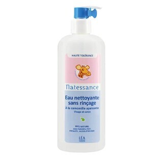 Natessance Reinigungswasser ohne Spülung Gesicht und Körper 500 ml