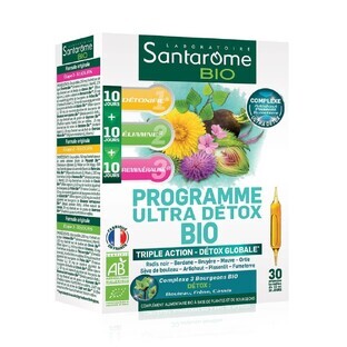 Santarome Bio Detox Program 30 Global Détox Vials 30 ampoules