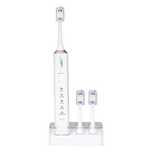 Periuță de dinți sonică moale Superwhite White + 3 capete de periere