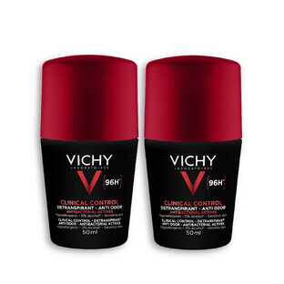 Vichy Deodorant Roll-on Antitranspirant Anti-Geruch für Männer 96h 2x50ml