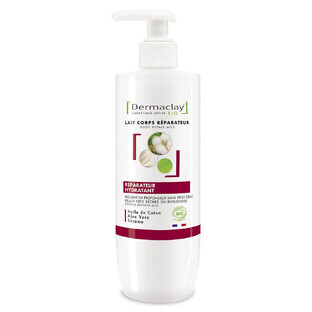Dermaclay Bio-Feuchtigkeitspflege und reparierende Körperlotion für sehr trockene Haut 400 ml