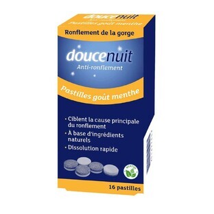 Doucenuit Goût menthe anti-snurk tabletten x16