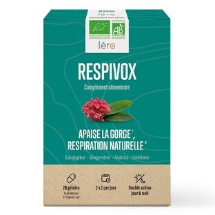 Lero Respivox lenisce la gola e favorisce la respirazione naturale nebulizzazione orale 28 capsule