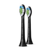 Philips Sonicare Testine N.A. Optimal White W2 Black Hx6062/14 x2