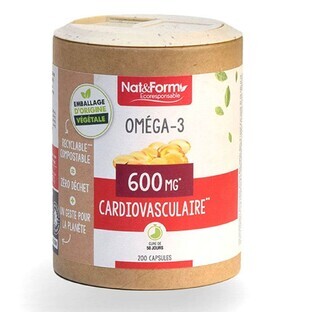 Nat&Form Omgéa-3 600 MG 200 cápsulas