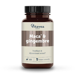 Vitavea Santé Nutri'sentiels Maca Ginger Tonifiant & Dynamisant sexuel x30 capsules