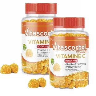 Vitascorbol Vitamine C 1000mg 2x30 gommes