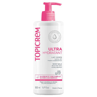 Topicrem Ultra-Hydratant Ultra-Hydratisierende Körpermilch für empfindliche und trockene Haut Peaux Sensibles Et Seches 1L