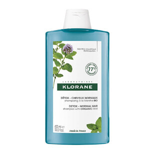 Klorane Menta Acquatica Shampoo detox bio 400ml