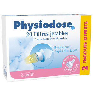 Gilbert Physiodose For Baby Fly 20 Einwegfilter + 2 Düsen