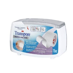 3M Transpore Microperforaties Transparant krijt Gemakkelijk te snijden 2,5cmx5m