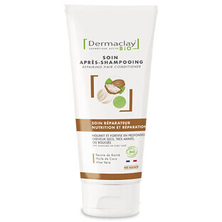 Dermaclay Organic Repairing Treatments Sehr trockenes, lockiges und geschädigtes Haar 200 ml