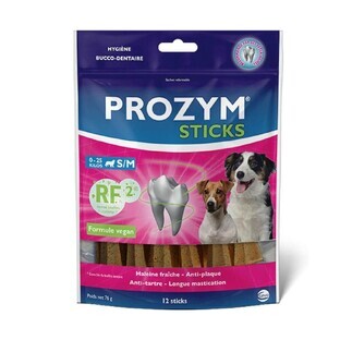 Ceva Prozym Sticks à mâcher RF2 pour l'hygiène bucco-dentaire Sticks pour animaux de 0 à 25kg x12