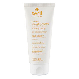 Avril Crème met cacaoboter en biologische baby sheaboter gezicht en lichaam 100ml